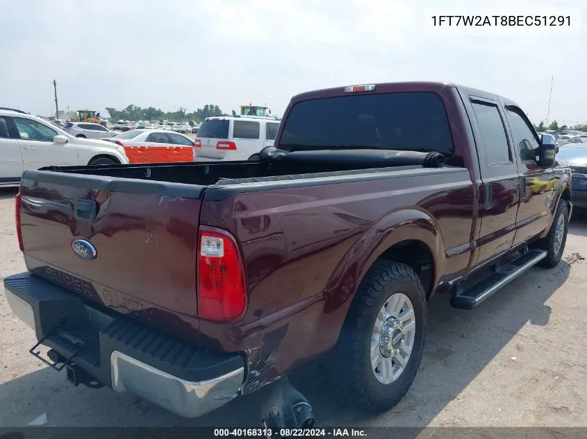 2011 Ford F-250 Xlt VIN: 1FT7W2AT8BEC51291 Lot: 40168313