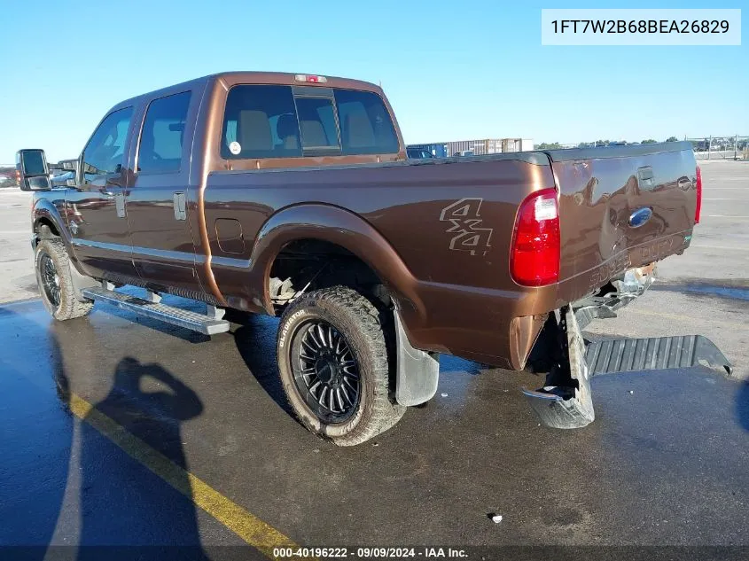 1FT7W2B68BEA26829 2011 Ford F-250 Xlt