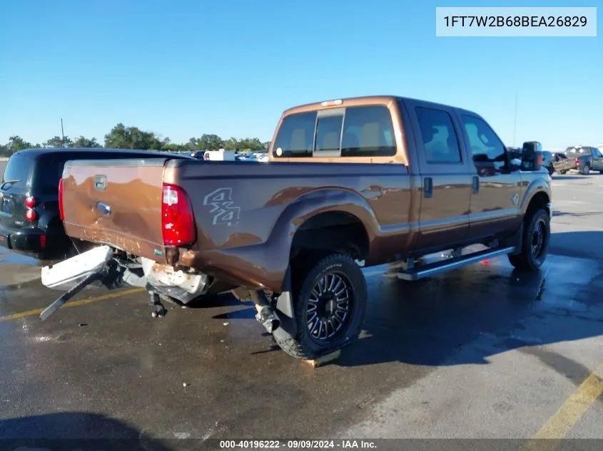 2011 Ford F-250 Xlt VIN: 1FT7W2B68BEA26829 Lot: 40196222