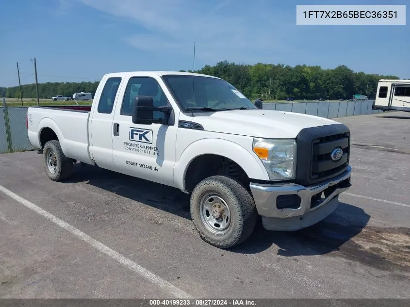 2011 Ford F-250 Xl VIN: 1FT7X2B65BEC36351 Lot: 40199233