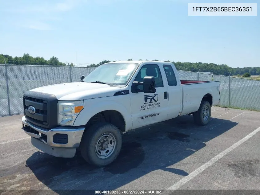 2011 Ford F-250 Xl VIN: 1FT7X2B65BEC36351 Lot: 40199233