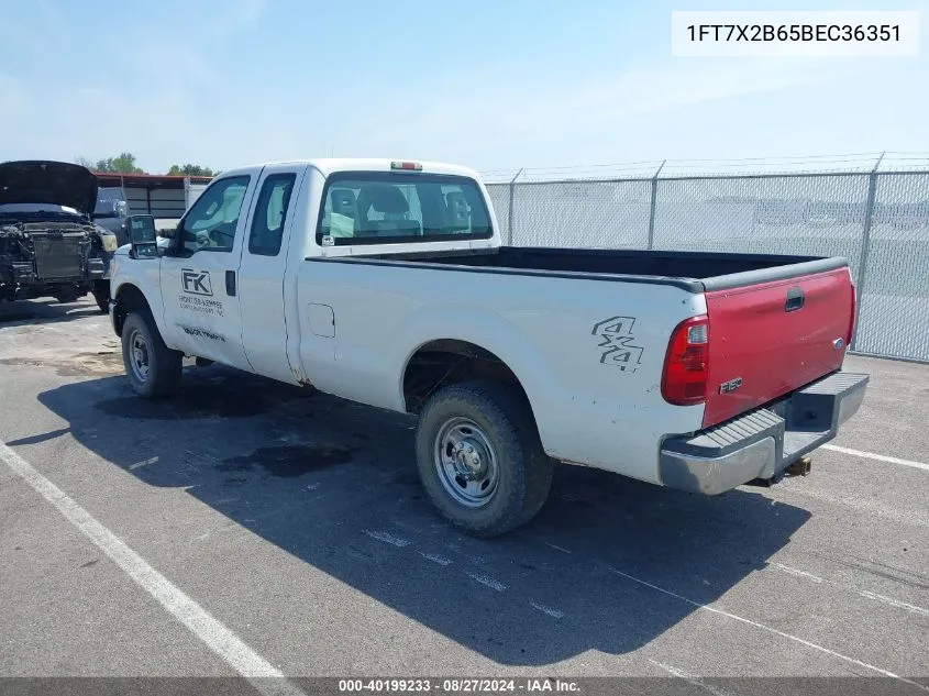 2011 Ford F-250 Xl VIN: 1FT7X2B65BEC36351 Lot: 40199233