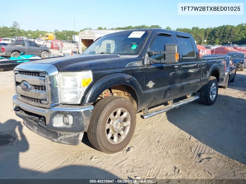 1FT7W2BTXBED01025 2011 Ford F-250 Lariat