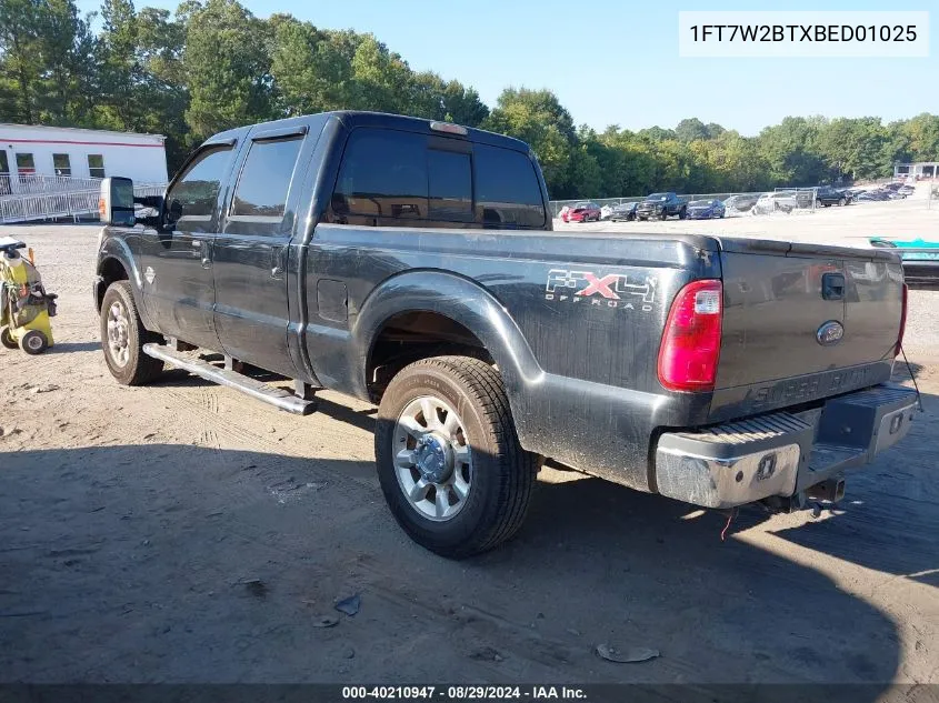 2011 Ford F-250 Lariat VIN: 1FT7W2BTXBED01025 Lot: 40210947