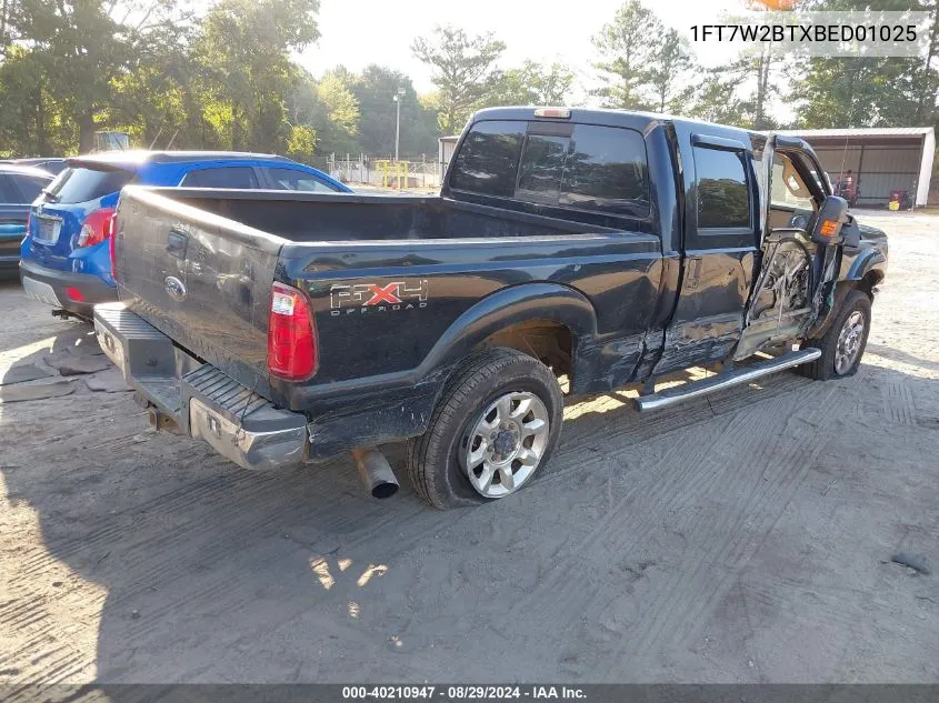 1FT7W2BTXBED01025 2011 Ford F-250 Lariat