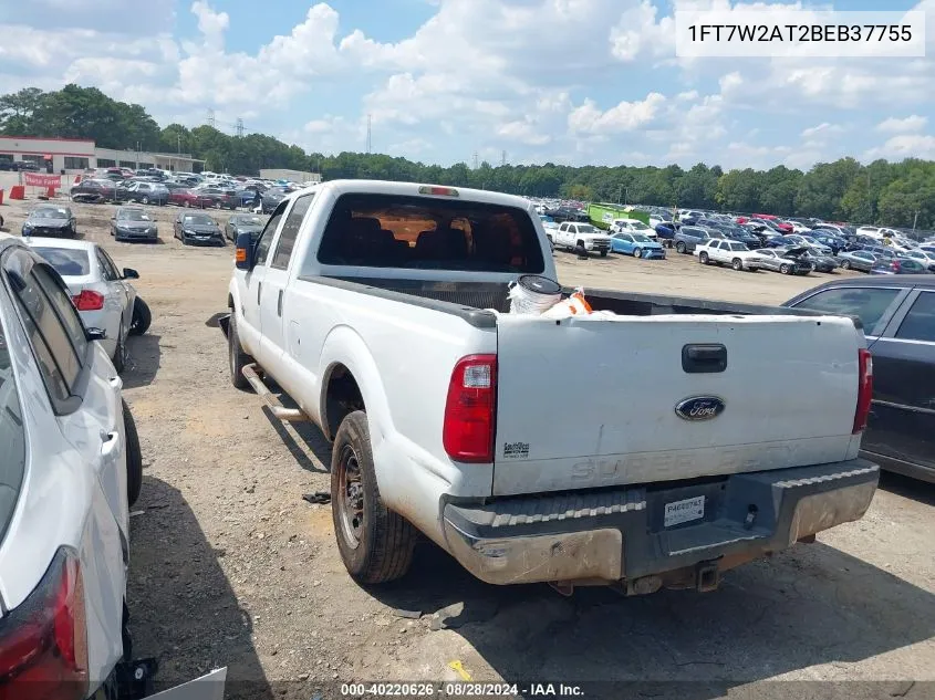 2011 Ford F-250 Xl VIN: 1FT7W2AT2BEB37755 Lot: 40220626