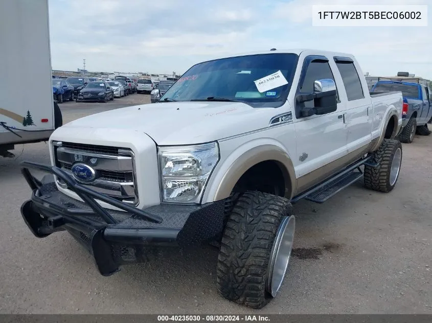 1FT7W2BT5BEC06002 2011 Ford F-250 Lariat