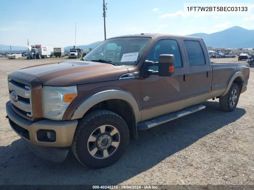 2011 Ford F-250 Super Duty VIN: 1FT7W2BT5BEC03133 Lot: 40245213