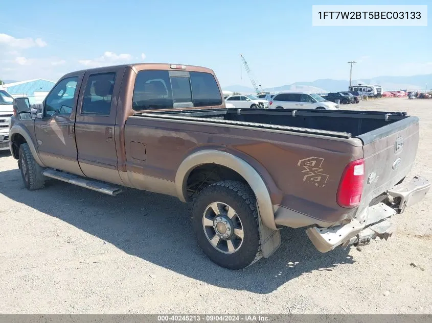 2011 Ford F-250 Super Duty VIN: 1FT7W2BT5BEC03133 Lot: 40245213