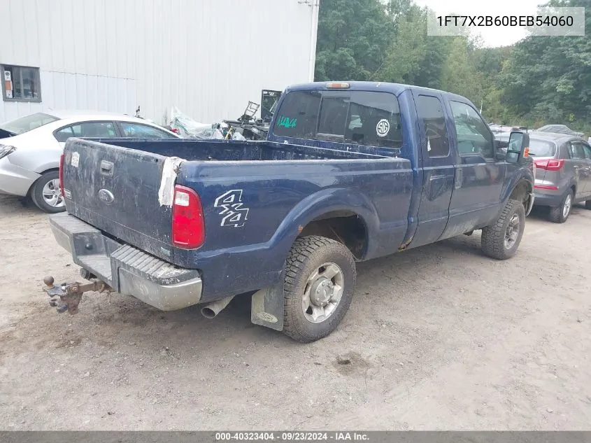 2011 Ford F-250 Xlt VIN: 1FT7X2B60BEB54060 Lot: 40323404