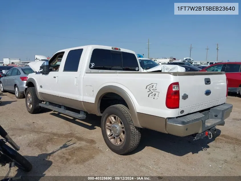 2011 Ford F250 Super Duty VIN: 1FT7W2BT5BEB23640 Lot: 40325690