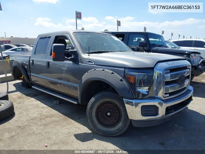 2011 Ford F-250 Xlt VIN: 1FT7W2A66BEC36153 Lot: 40345987