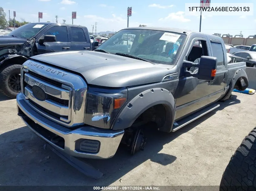 2011 Ford F-250 Xlt VIN: 1FT7W2A66BEC36153 Lot: 40345987