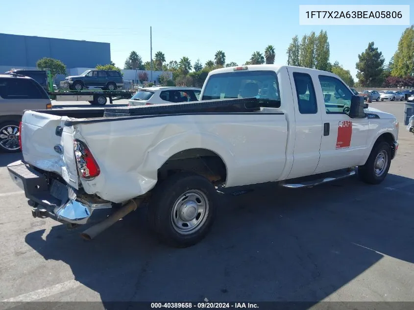 2011 Ford F-250 Xl VIN: 1FT7X2A63BEA05806 Lot: 40389658