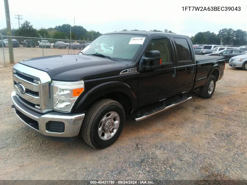 2011 Ford F-250 Super Duty VIN: 1FT7W2A63BEC39043 Lot: 40421798