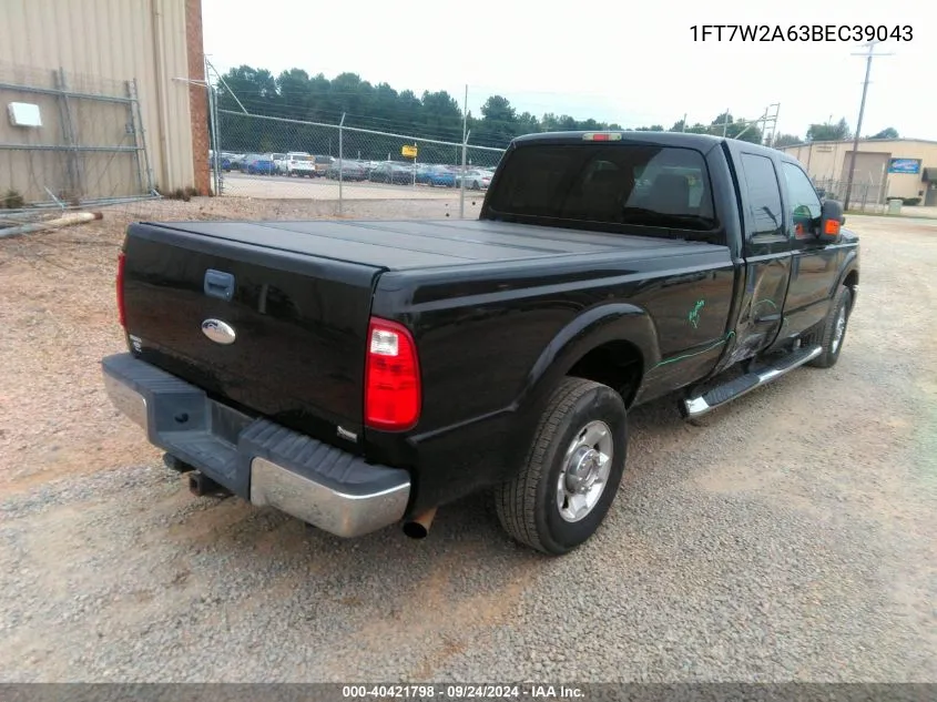 2011 Ford F-250 Super Duty VIN: 1FT7W2A63BEC39043 Lot: 40421798