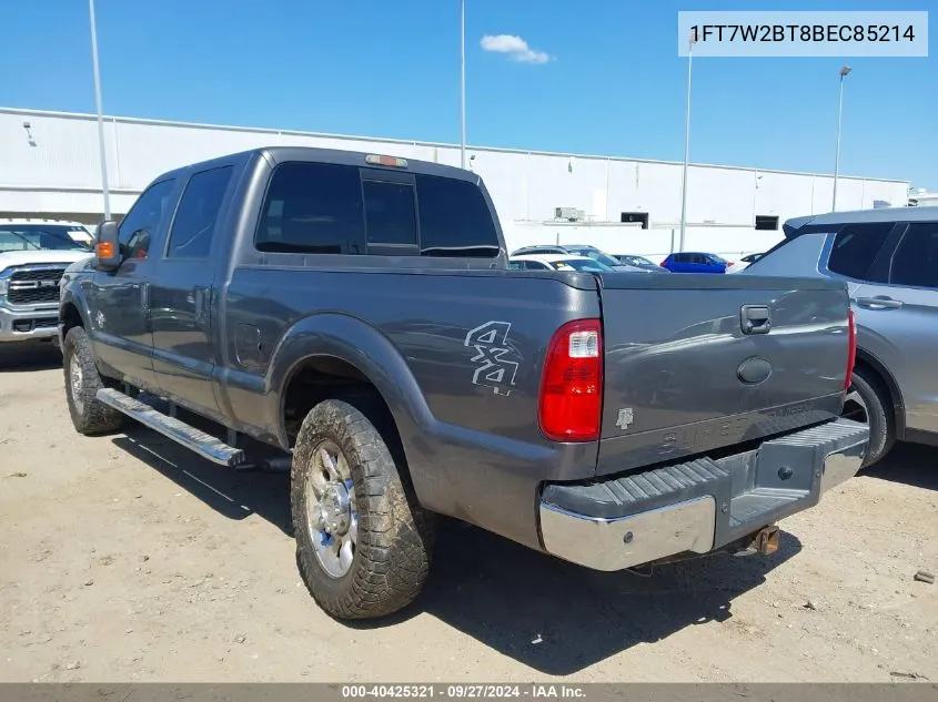 2011 Ford F-250 Lariat VIN: 1FT7W2BT8BEC85214 Lot: 40425321