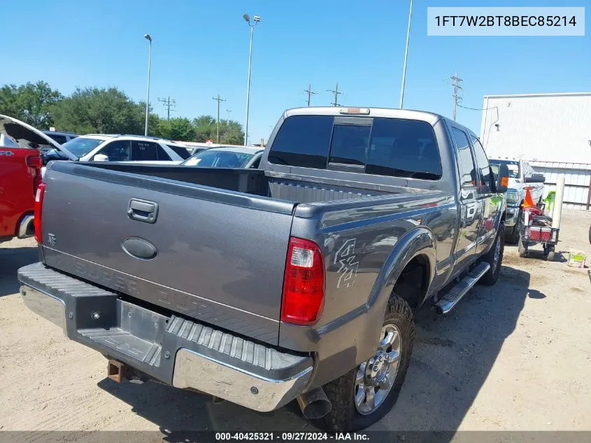 2011 Ford F-250 Lariat VIN: 1FT7W2BT8BEC85214 Lot: 40425321