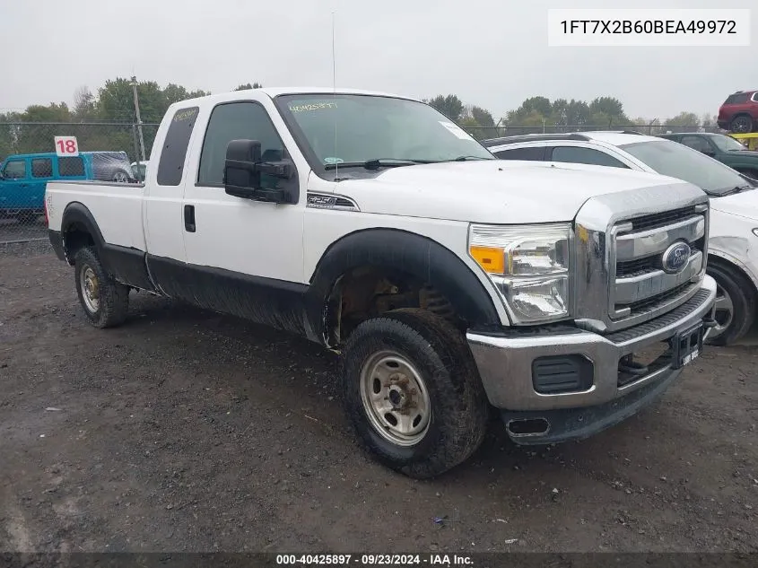 2011 Ford F-250 Xlt VIN: 1FT7X2B60BEA49972 Lot: 40425897