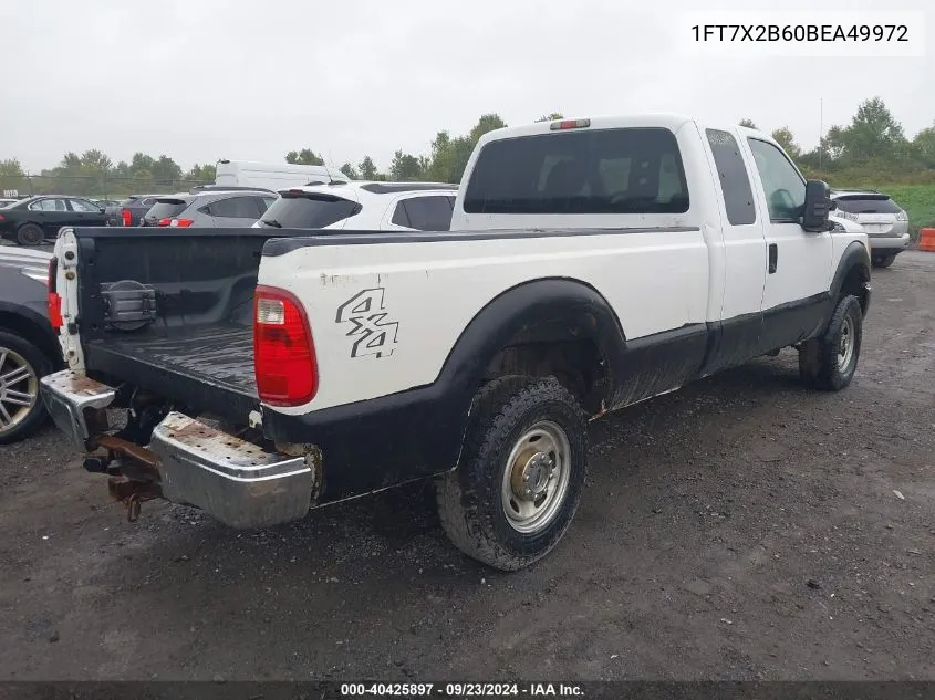 2011 Ford F-250 Xlt VIN: 1FT7X2B60BEA49972 Lot: 40425897