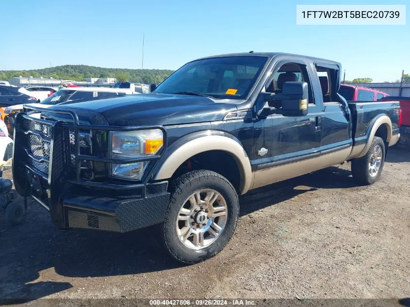 2011 Ford F250 Super Duty VIN: 1FT7W2BT5BEC20739 Lot: 40427808