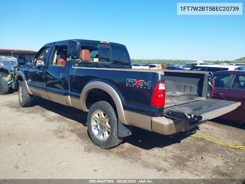 2011 Ford F250 Super Duty VIN: 1FT7W2BT5BEC20739 Lot: 40427808