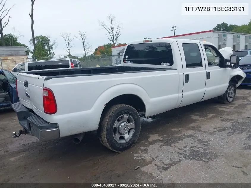 2011 Ford F250 Super Duty VIN: 1FT7W2BT1BEC83191 Lot: 40438927