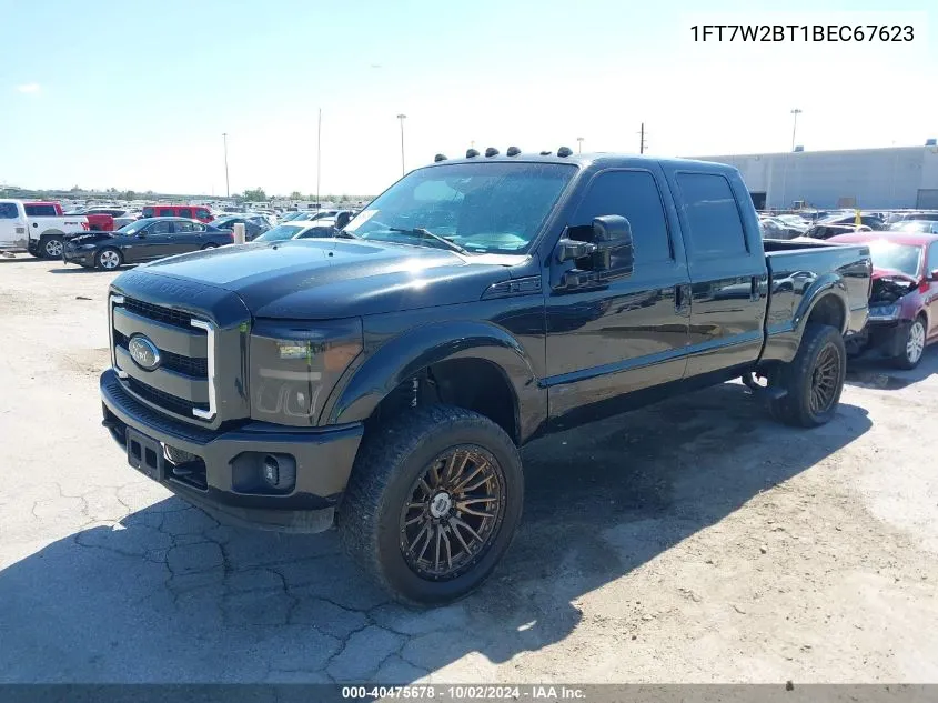 2011 Ford F-250 Lariat VIN: 1FT7W2BT1BEC67623 Lot: 40475678