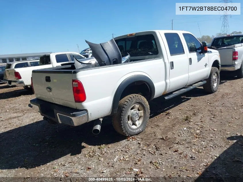 2011 Ford F-250 Xlt VIN: 1FT7W2BT8BEC04700 Lot: 40499625