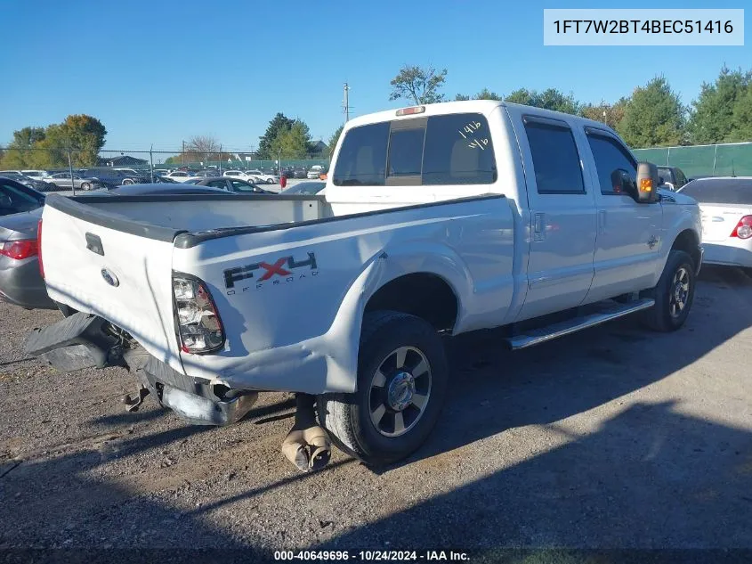 1FT7W2BT4BEC51416 2011 Ford F250 Super Duty