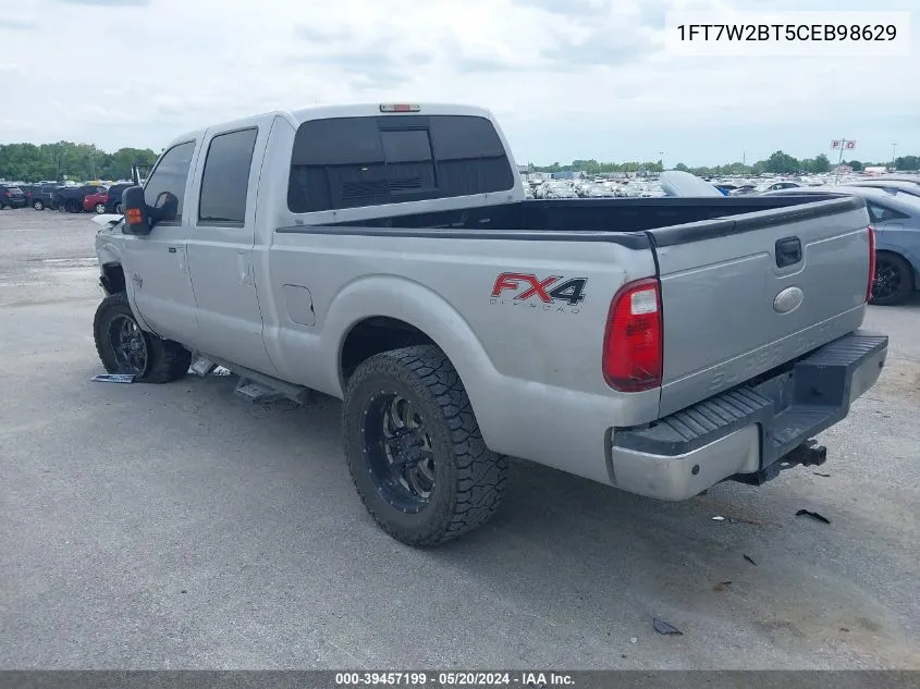 1FT7W2BT5CEB98629 2012 Ford F-250 Lariat