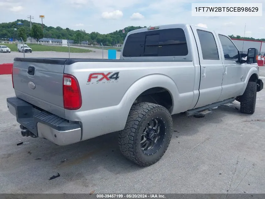 2012 Ford F-250 Lariat VIN: 1FT7W2BT5CEB98629 Lot: 39457199