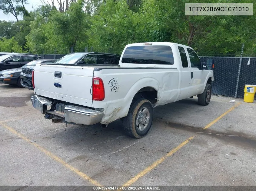 2012 Ford F-250 Xlt VIN: 1FT7X2B69CEC71010 Lot: 39749477