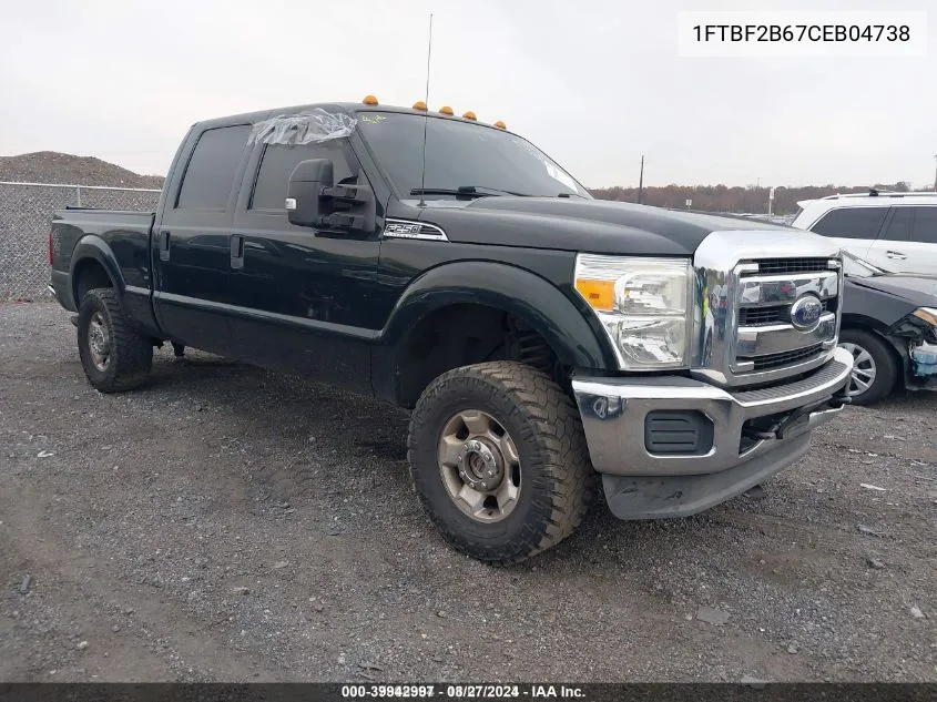 1FTBF2B67CEB04738 2012 Ford F-250 Xl