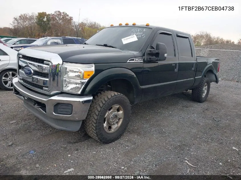 1FTBF2B67CEB04738 2012 Ford F-250 Xl