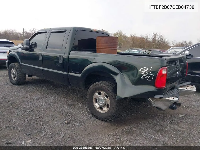 1FTBF2B67CEB04738 2012 Ford F-250 Xl