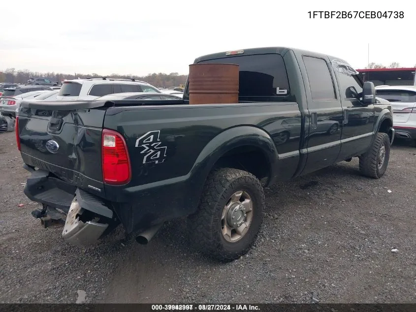 1FTBF2B67CEB04738 2012 Ford F-250 Xl