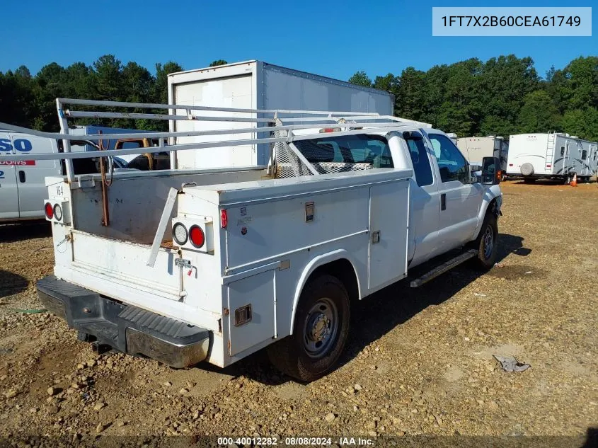 2012 Ford F-250 Xl VIN: 1FT7X2B60CEA61749 Lot: 40650363