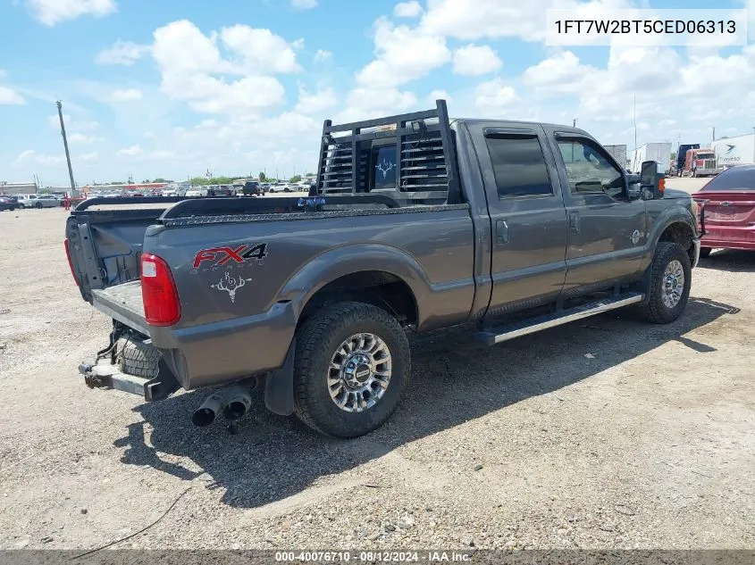 2012 Ford F-250 Lariat VIN: 1FT7W2BT5CED06313 Lot: 40076710