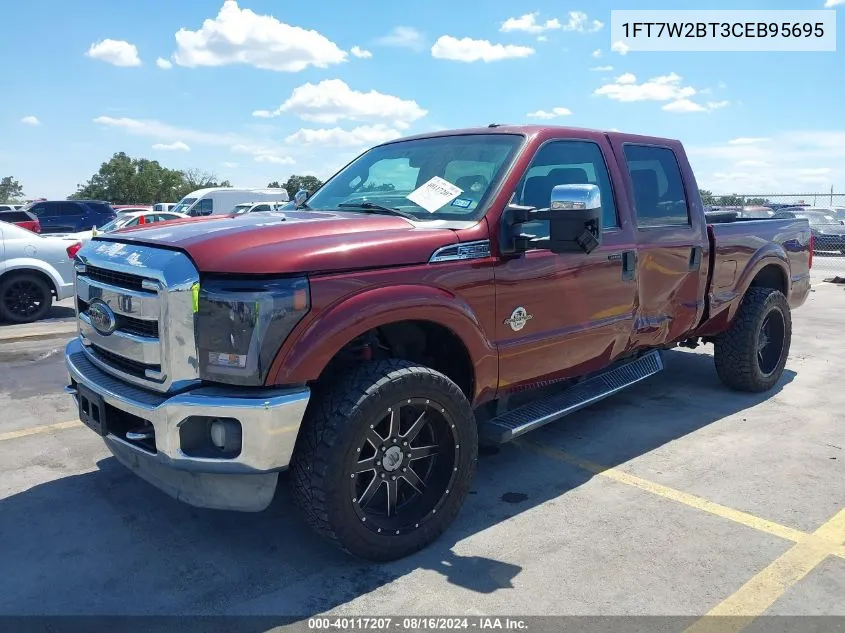 2012 Ford F-250 Xlt VIN: 1FT7W2BT3CEB95695 Lot: 40117207