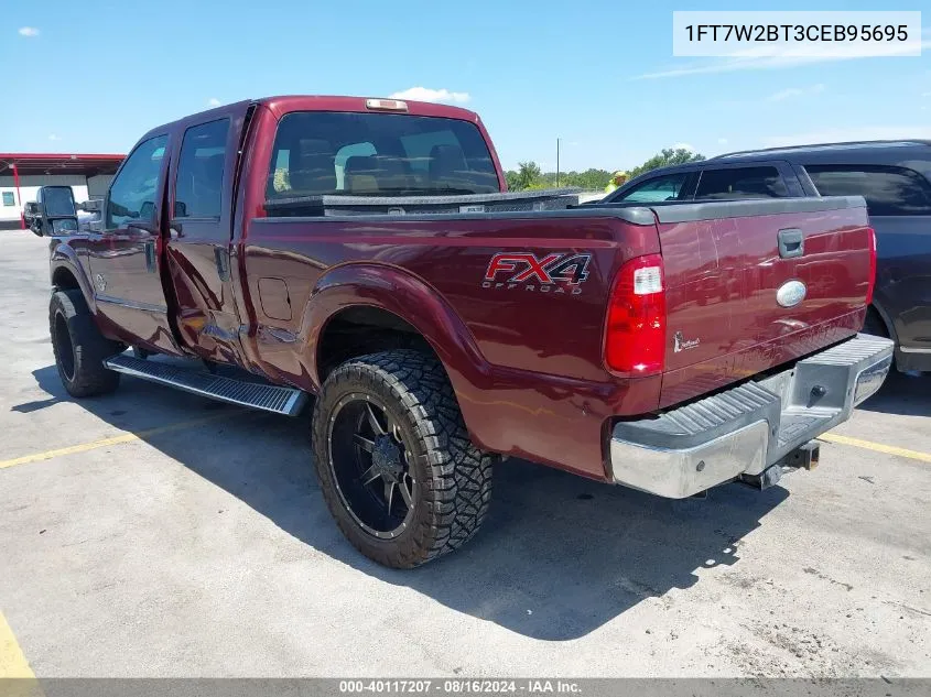 2012 Ford F-250 Xlt VIN: 1FT7W2BT3CEB95695 Lot: 40117207