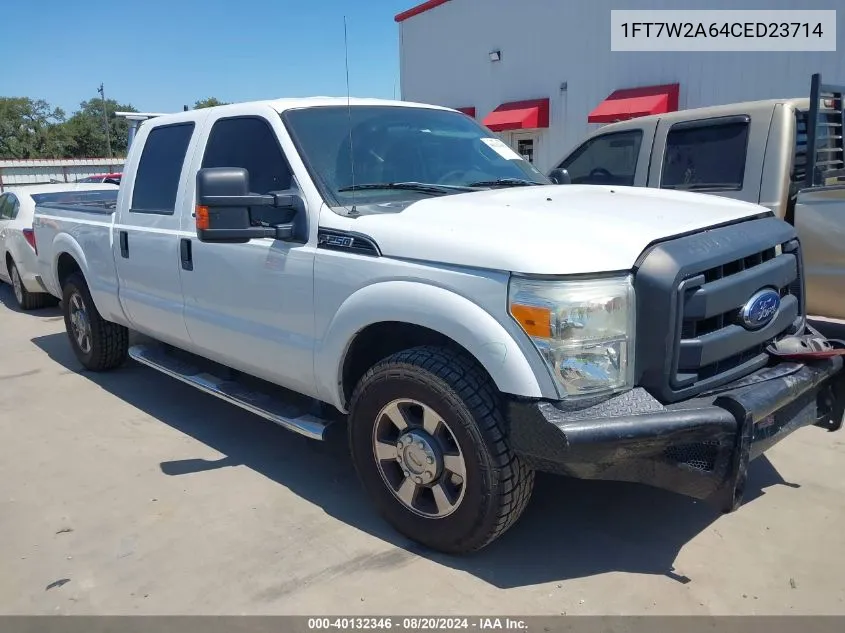 2012 Ford F250 Super Duty VIN: 1FT7W2A64CED23714 Lot: 40132346