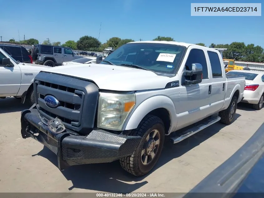 2012 Ford F250 Super Duty VIN: 1FT7W2A64CED23714 Lot: 40132346