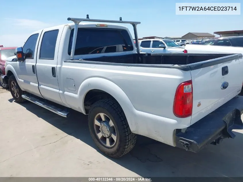 2012 Ford F250 Super Duty VIN: 1FT7W2A64CED23714 Lot: 40132346