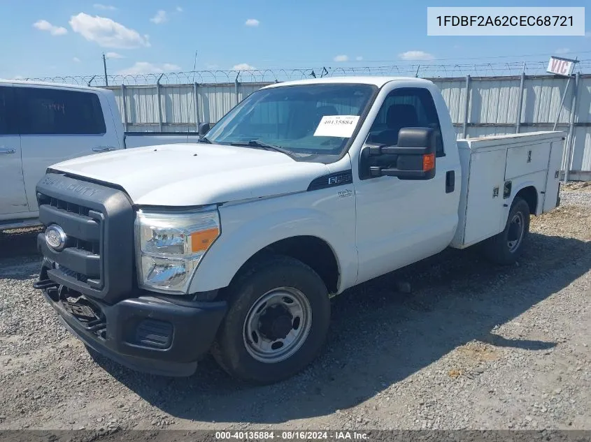 2012 Ford F-250 Xl VIN: 1FDBF2A62CEC68721 Lot: 40135884