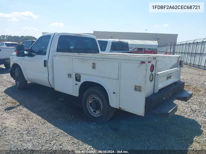 2012 Ford F-250 Xl VIN: 1FDBF2A62CEC68721 Lot: 40135884