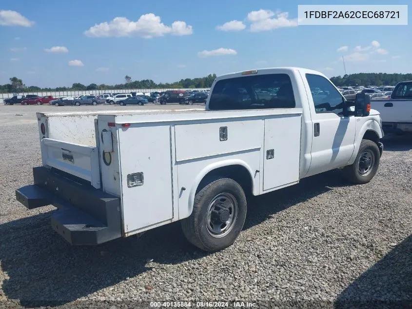 2012 Ford F-250 Xl VIN: 1FDBF2A62CEC68721 Lot: 40135884