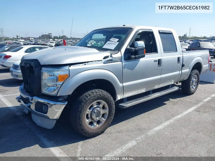 2012 Ford F-250 Xlt VIN: 1FT7W2B65CEC61982 Lot: 40163199