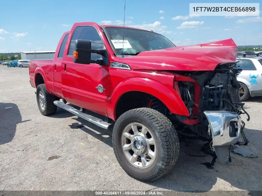 2012 Ford F250 Super Duty VIN: 1FT7W2BT4CEB66898 Lot: 40266611