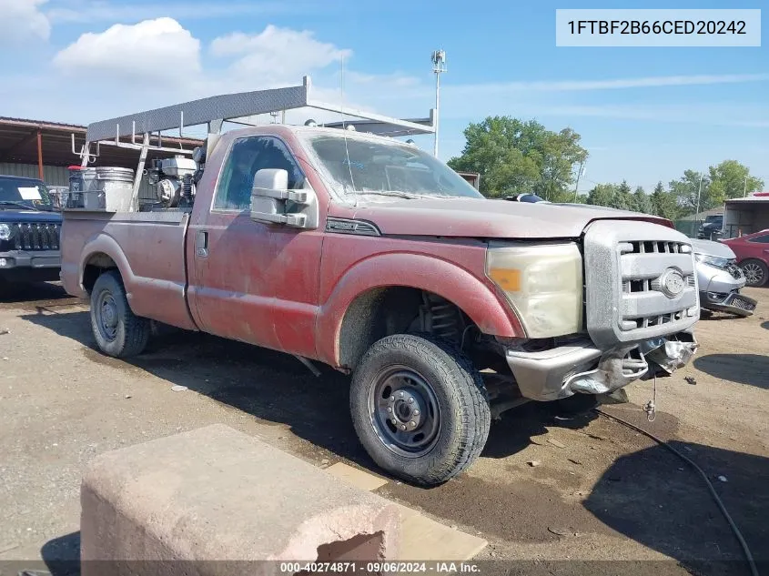 2012 Ford F-250 Xl VIN: 1FTBF2B66CED20242 Lot: 40274871